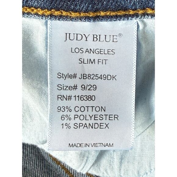 NWOT Judy Blue Huntington High Rise Slim Fit Womens Size 9/29 - Picture 13 of 14